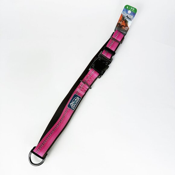 Coastal Pet K9 Explorer Reflective Adjustable Dog Collar Sz L Large Pink Rosebud - Picture 8 of 12
